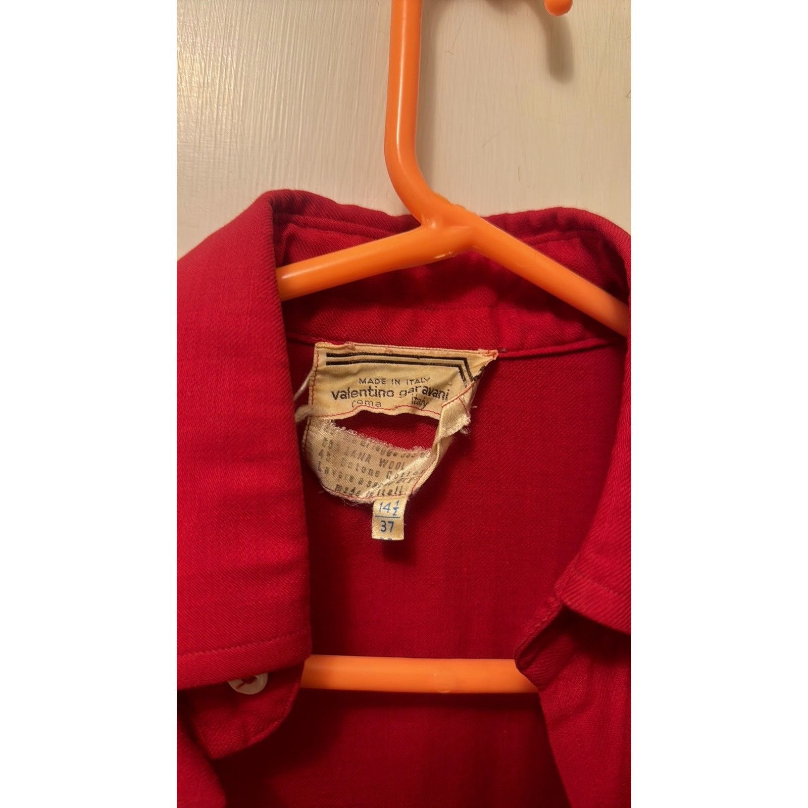 Valentino Valentino Red Men's Shirt Size US S / EU 44-46 / 1 - 5 Thumbnail