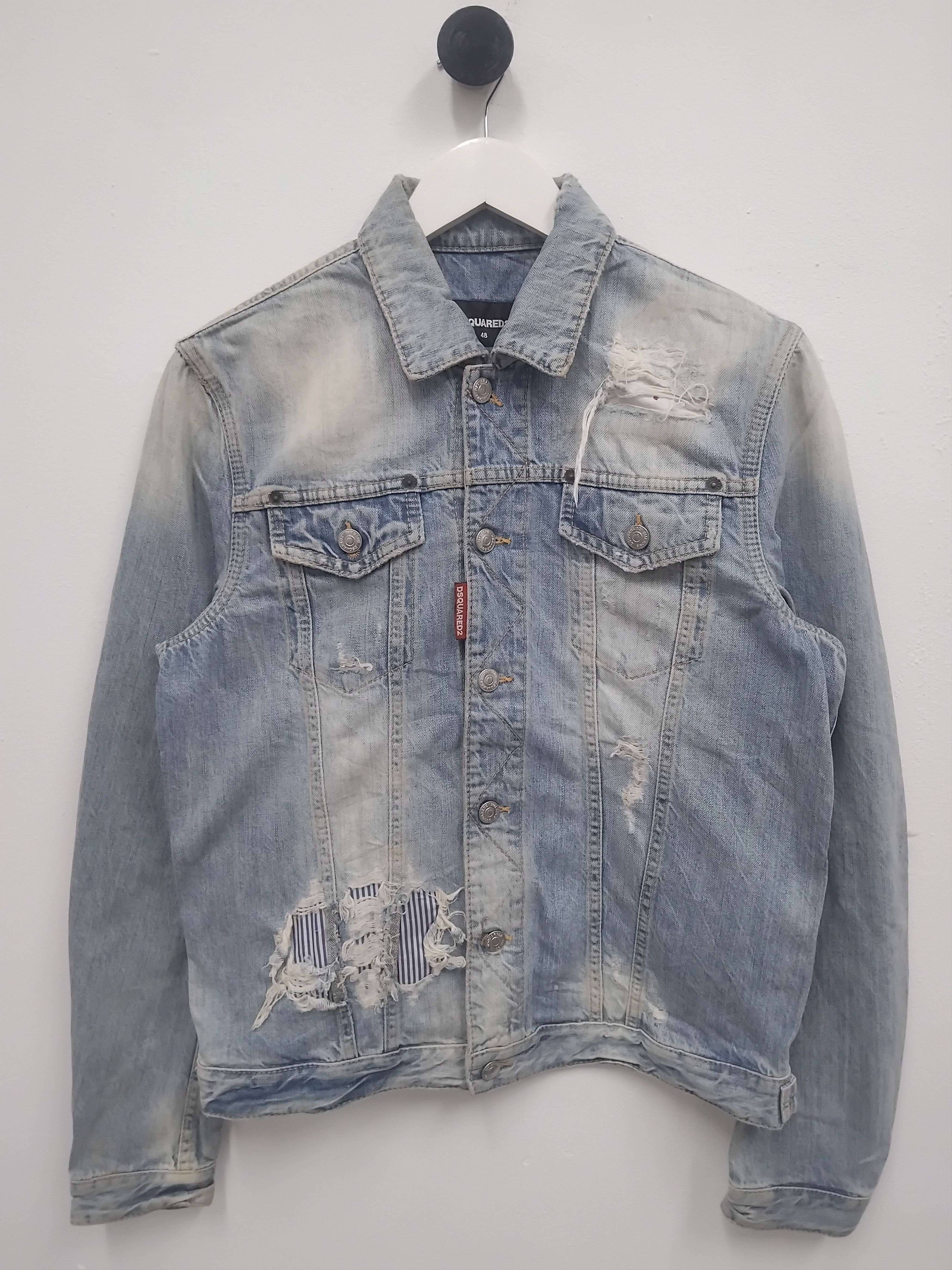 Dsquared2 💥Dsquared2 made in Italy stonewash distressed jacket Size US M / EU 48-50 / 2 - 1 Thumbnail