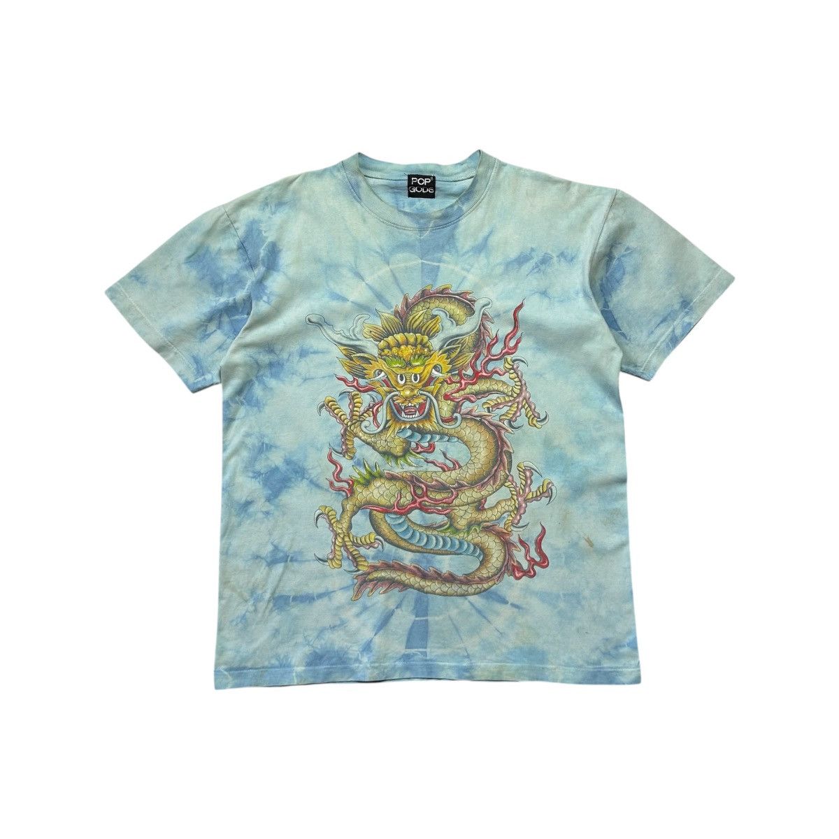 Vintage Vintage Dragon Graphic Tie-Dye T-Shirt Size US L / EU 52-54 / 3 - 1 Thumbnail
