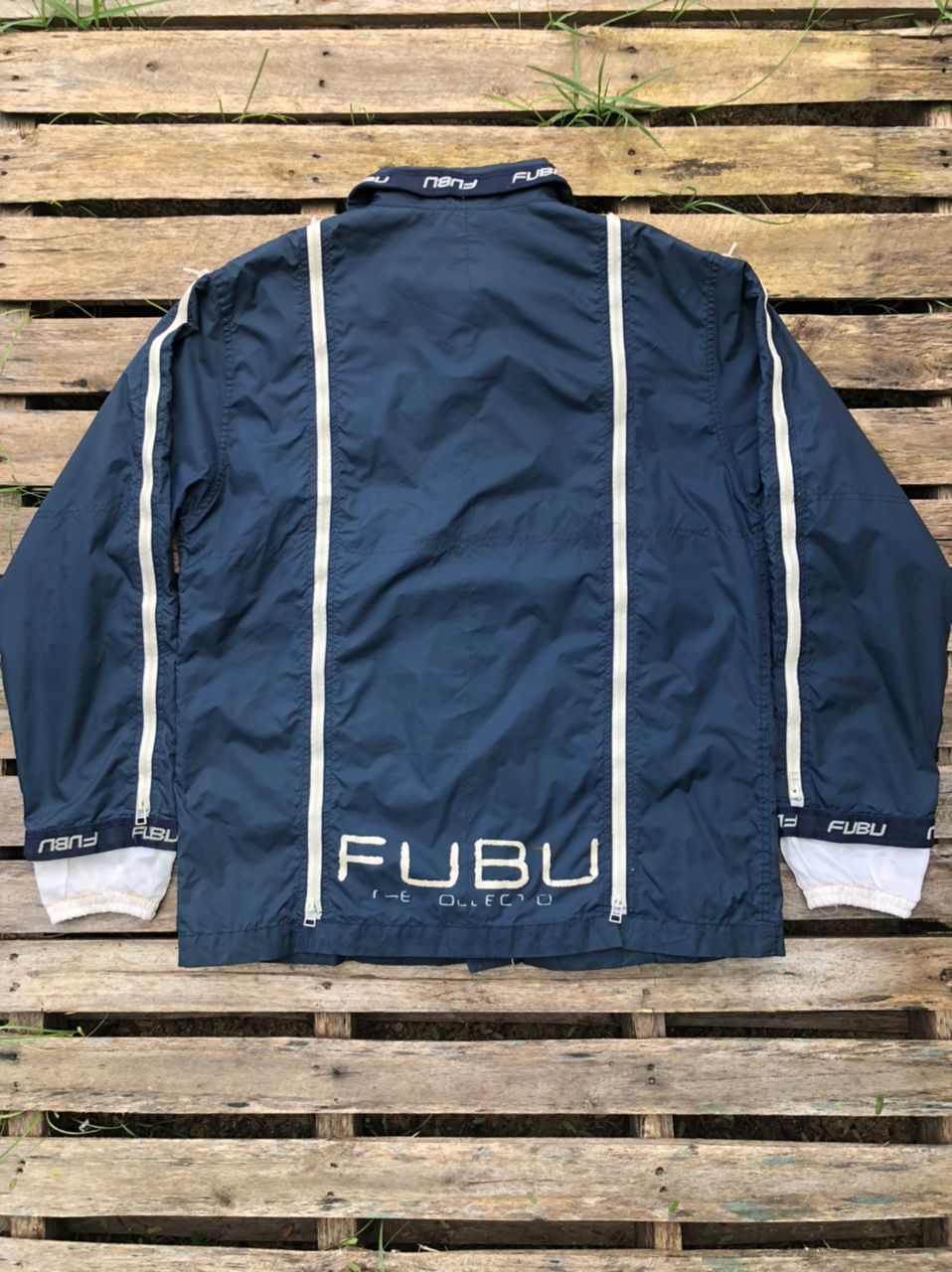 Fubu × Vintage Vintage Fubu The Collection Multi-Zip Windbreaker Jacket Size US M / EU 48-50 / 2 - 2 Thumbnail