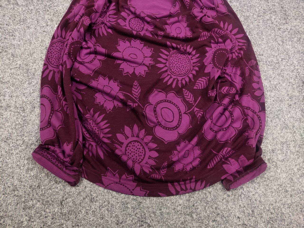 Gudrun Sjoden Gudrun Sjödén Design Long sleeve Flower Pattern Burgundy Size S / US 4 / IT 40 - 5 Thumbnail