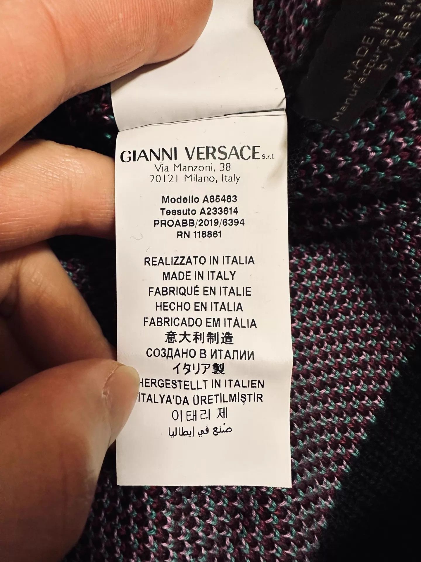 Versace Versace Runway Cotton Knit Sweater XL Like New Size US XL / EU 56 / 4 - 8 Thumbnail