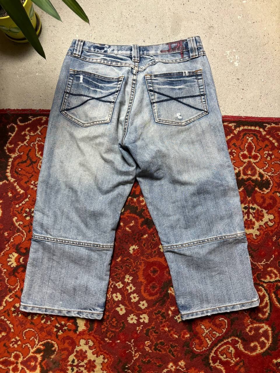 Japanese Brand × Vintage Vintage Y2K IDPDP Avant Garde Denim Shorts Size US 33 - 8 Thumbnail