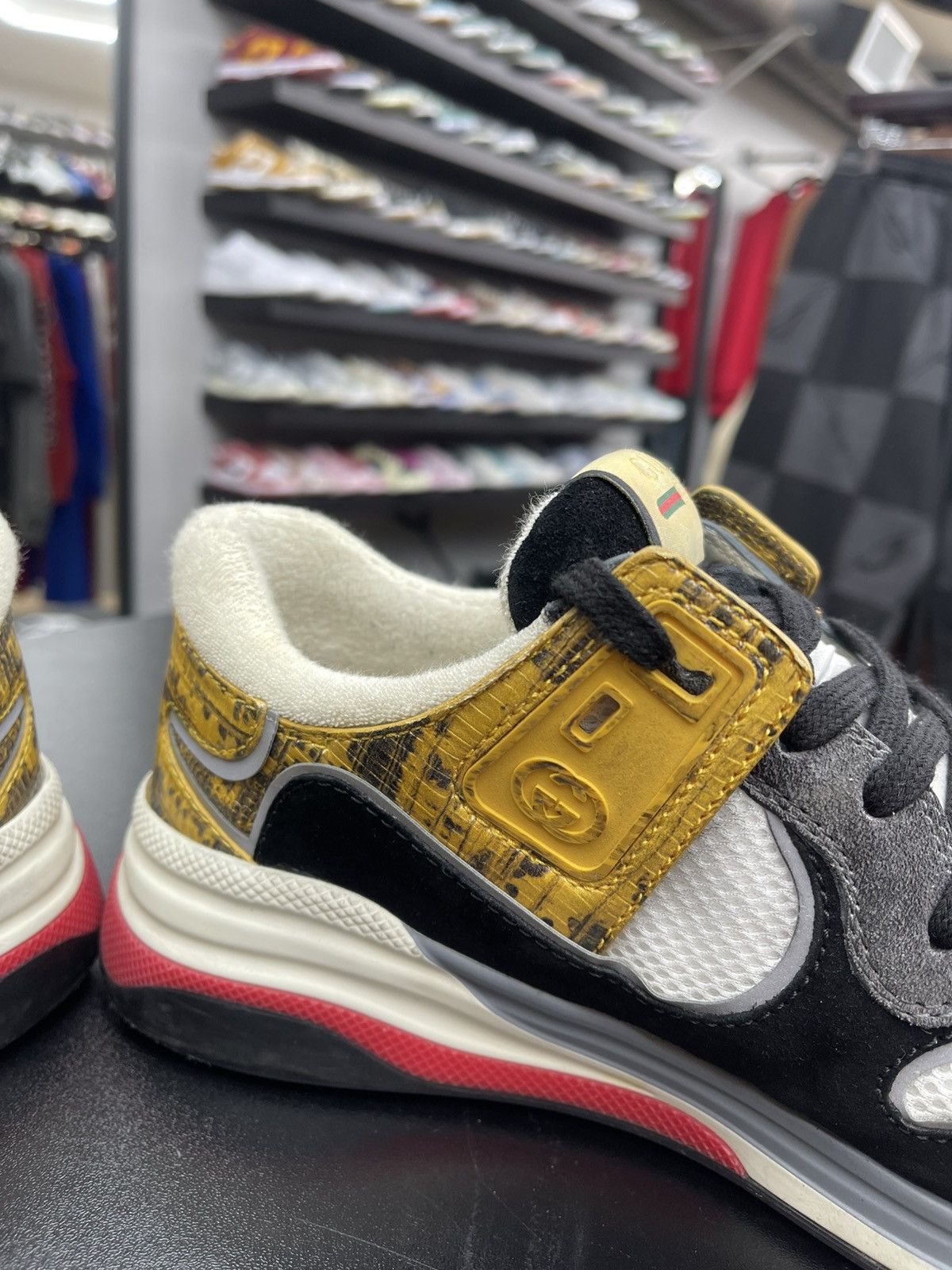 Gucci Size 8.5US/8G - Gucci Ultrapace Yellow Tejus Printed Size US 8.5 / EU 41-42 - 8 Thumbnail
