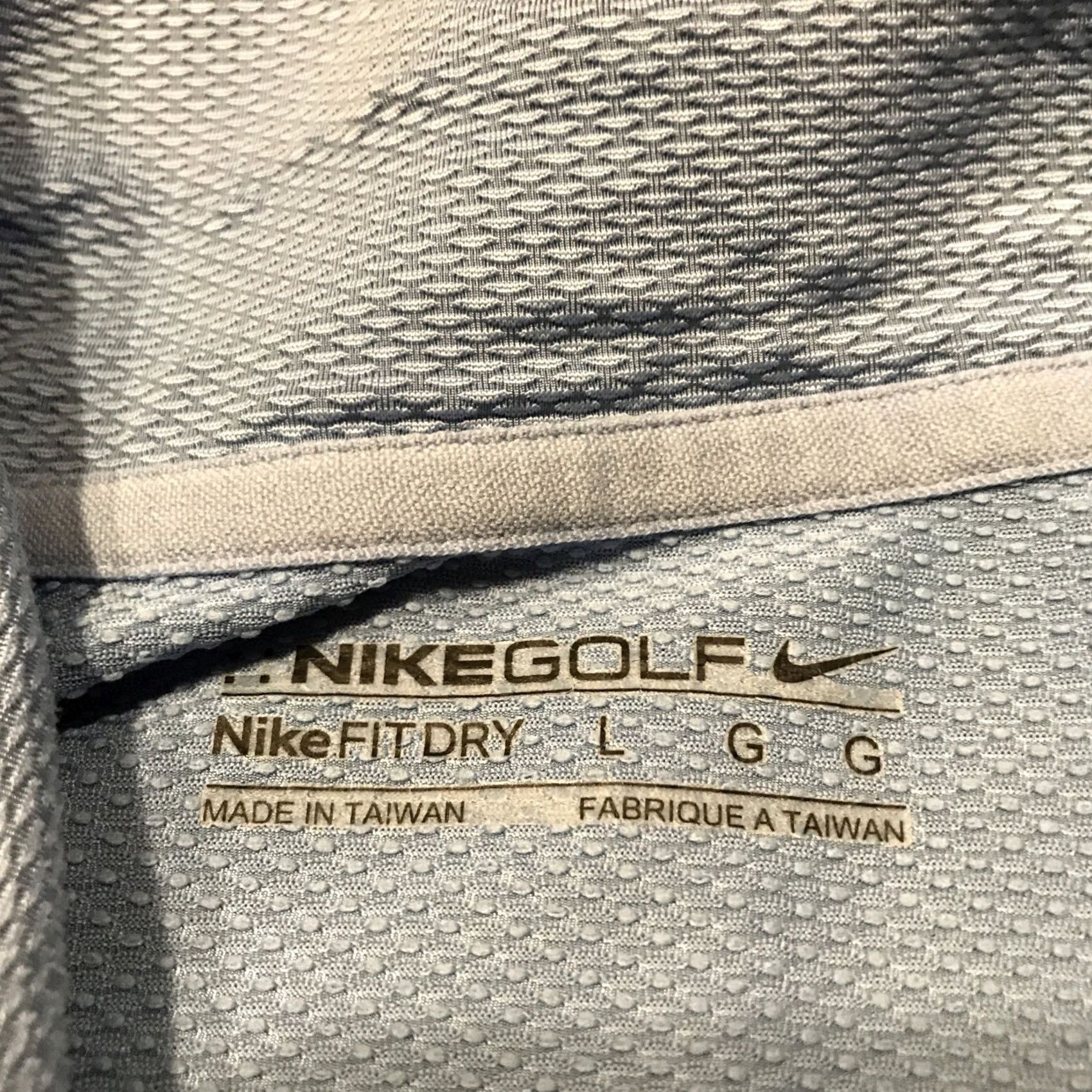 Nike Nike Polo Shirt Golf Mens L Light Blue Short Sleeve Breathable Classic Knit Polyester Blend A20 Size US L / EU 52-54 / 3 - 2 Thumbnail