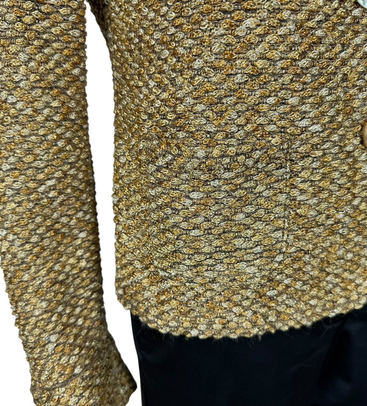 Escada Escada Gold Woven Viscose Jacket Collared size DE38 IT44 Size M / US 6-8 / IT 42-44 - 4 Thumbnail