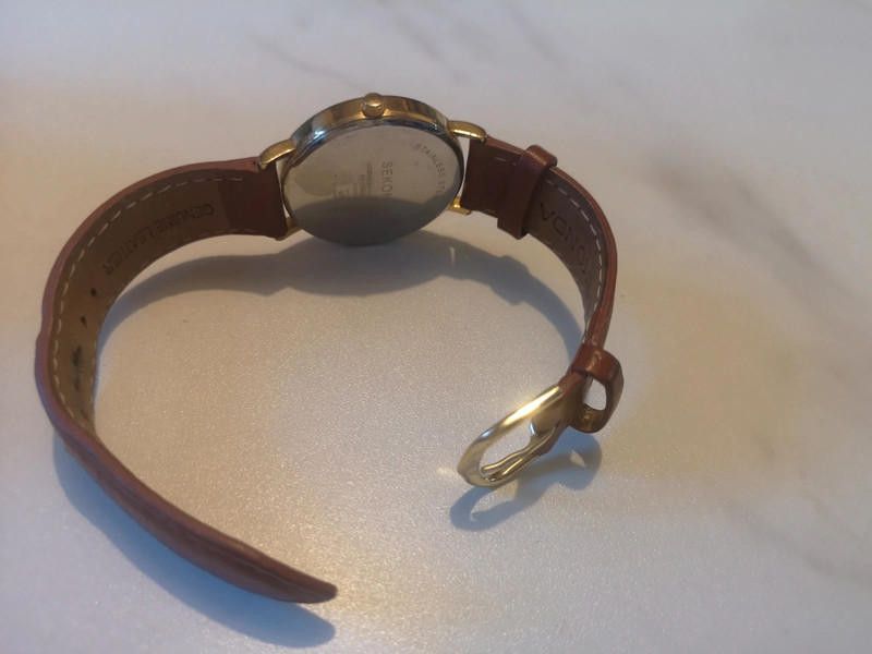 Designer Sekonda brown leather strap watch Size ONE SIZE - 6 Thumbnail