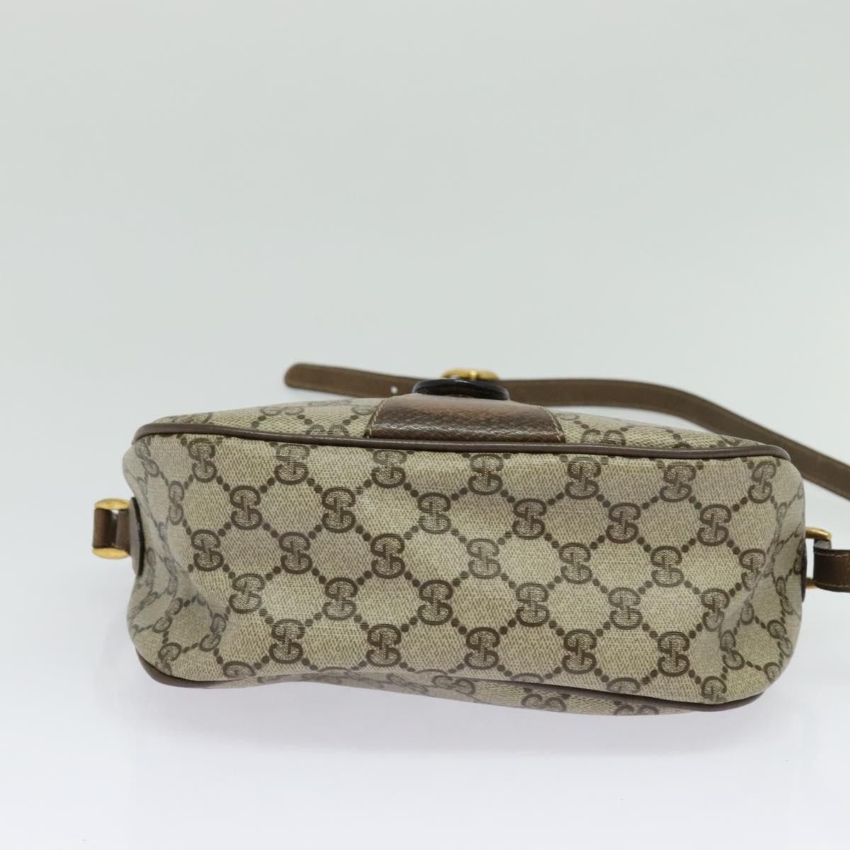 Gucci GUCCI GG Supreme Web Sherry Line Shoulder Bag Pvc Beige Size ONE SIZE - 9 Thumbnail