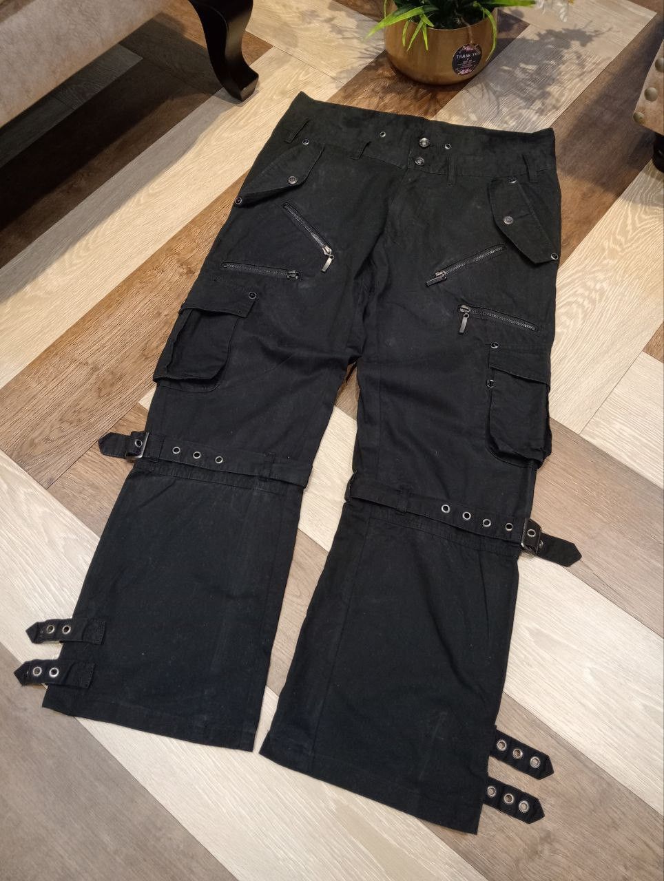 semanticdesign SEMANTIC DESIGN JAPAN BANDAGE PANTS BLACK Size US 32 / EU 48 - 2 Thumbnail