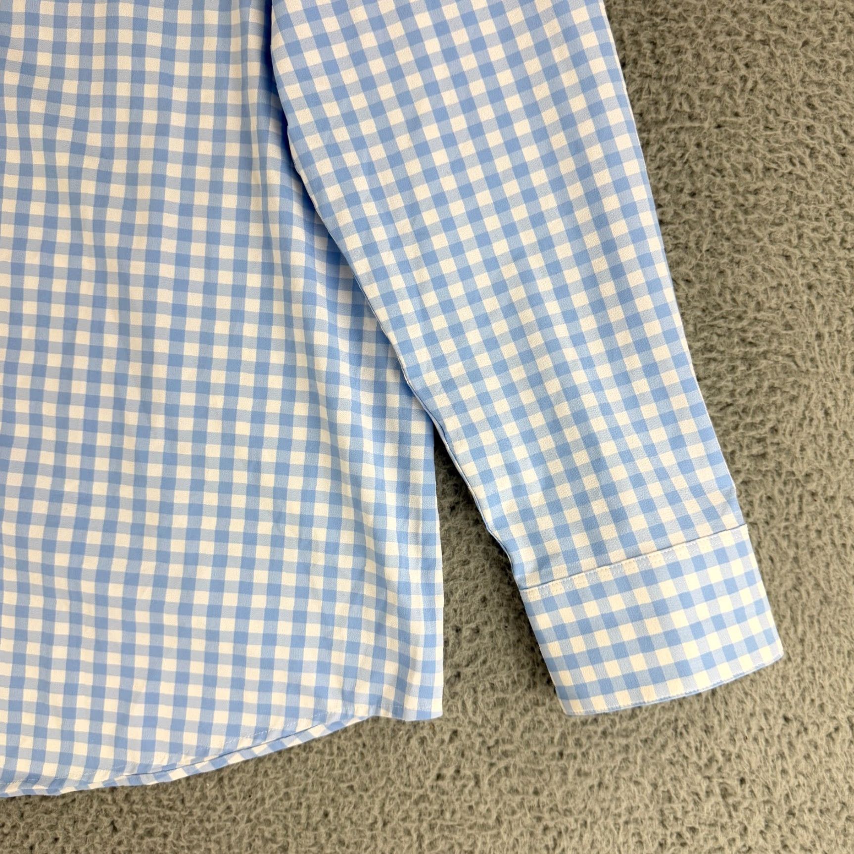 Mizzen+Main Mizzen+Main Leeward Button-Up Shirt Mens 2XL Blue Check Print Trim Fit LS Shirt Mens Blue Check Print Trim Fit LS Size US XXL / EU 58 / 5 - 3 Thumbnail