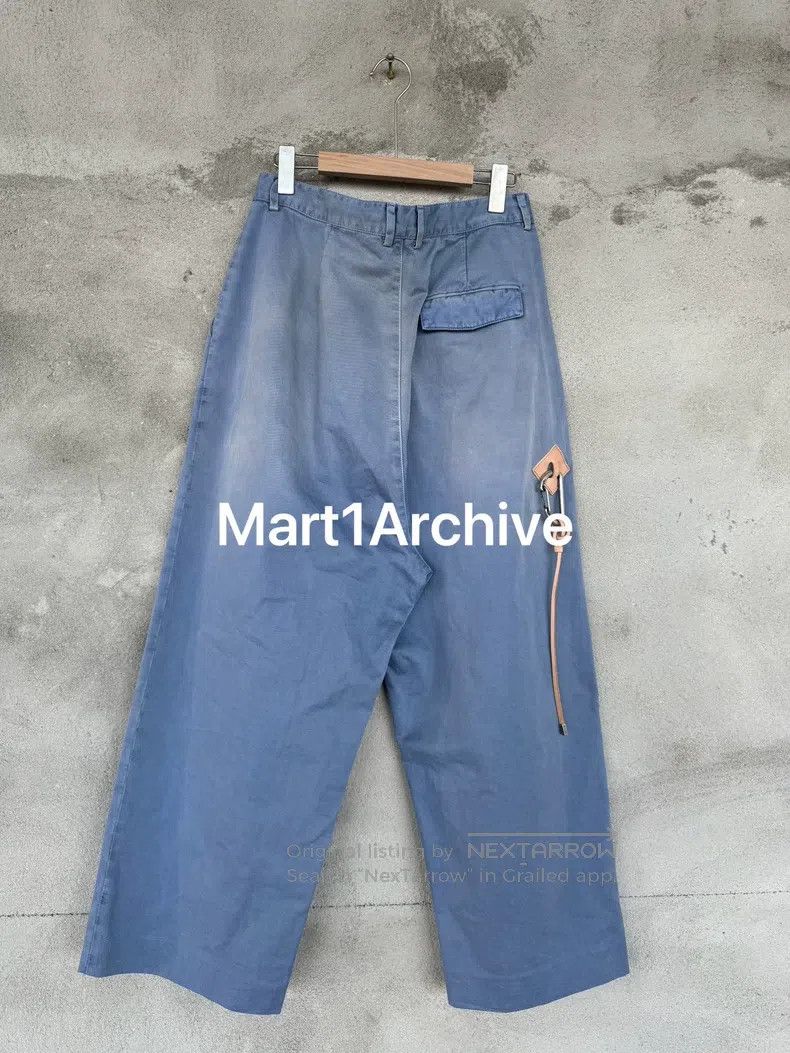Loewe Loewe size 48 Alpine Buckle Denim Wide Leg Pants Size US 31 - 2 Thumbnail