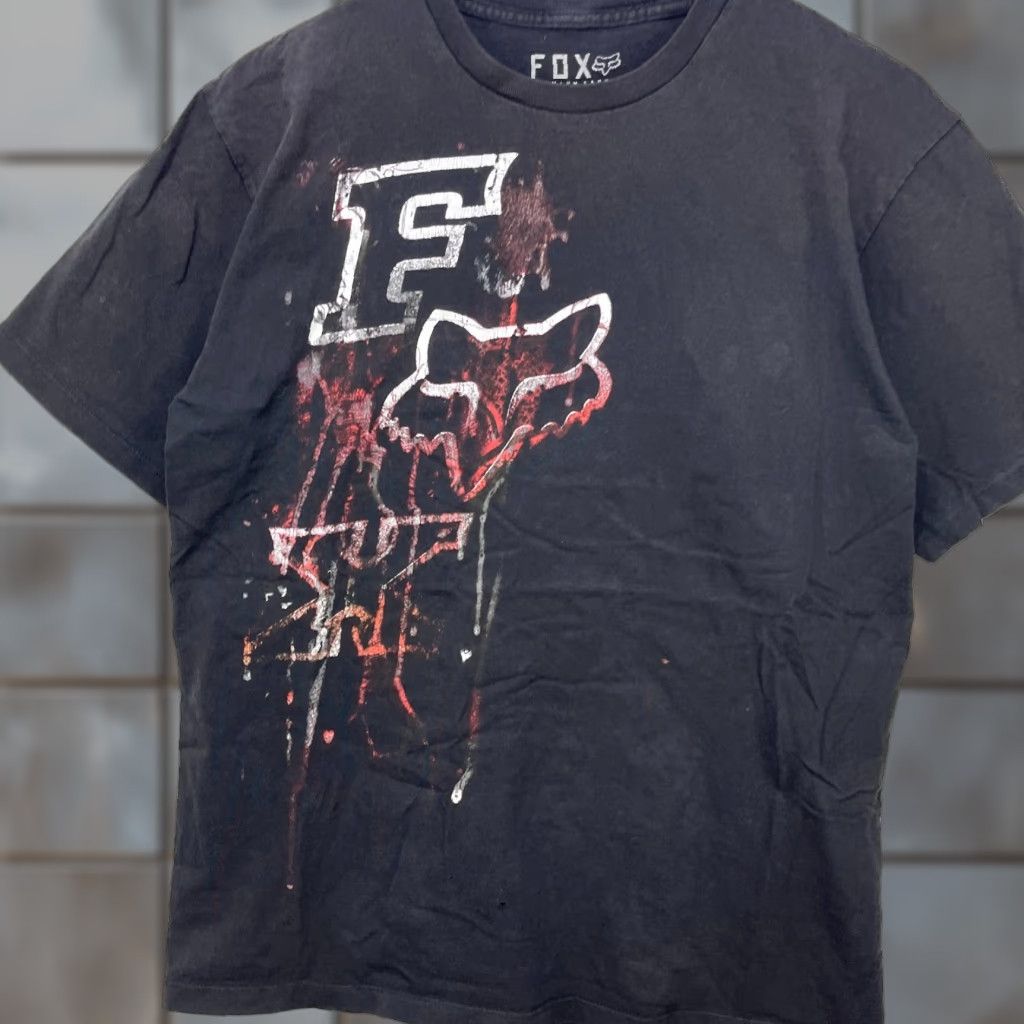 Fox Racing VINTAGE Fox T Shirt Large Mens Black Short Sleeve Y2K Racing Fox Redefine Size US L / EU 52-54 / 3 - 1 Thumbnail