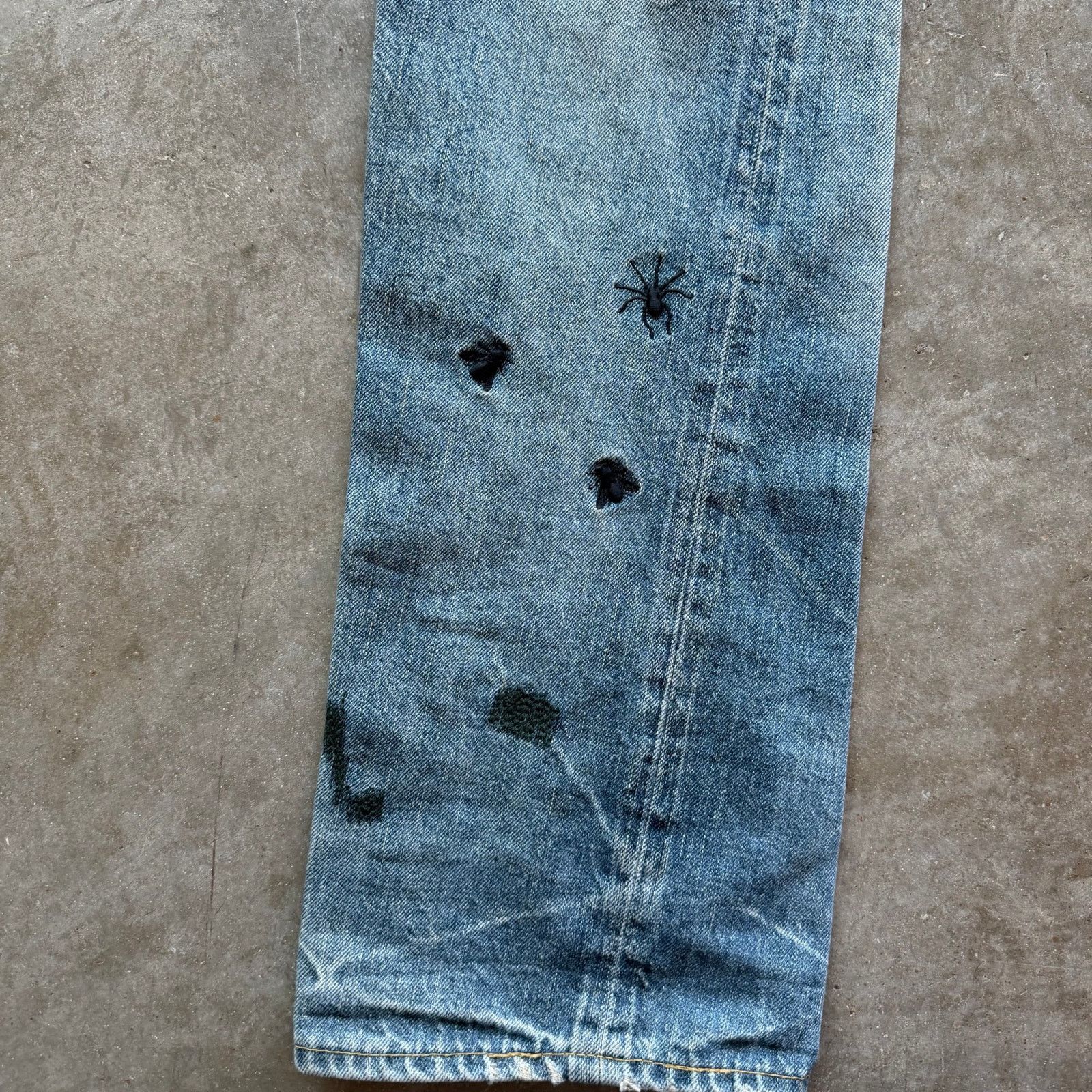 Undercover Undercover AW06 "Guru Guru" Bug Insect Denim Size US 34 / EU 50 - 5 Thumbnail