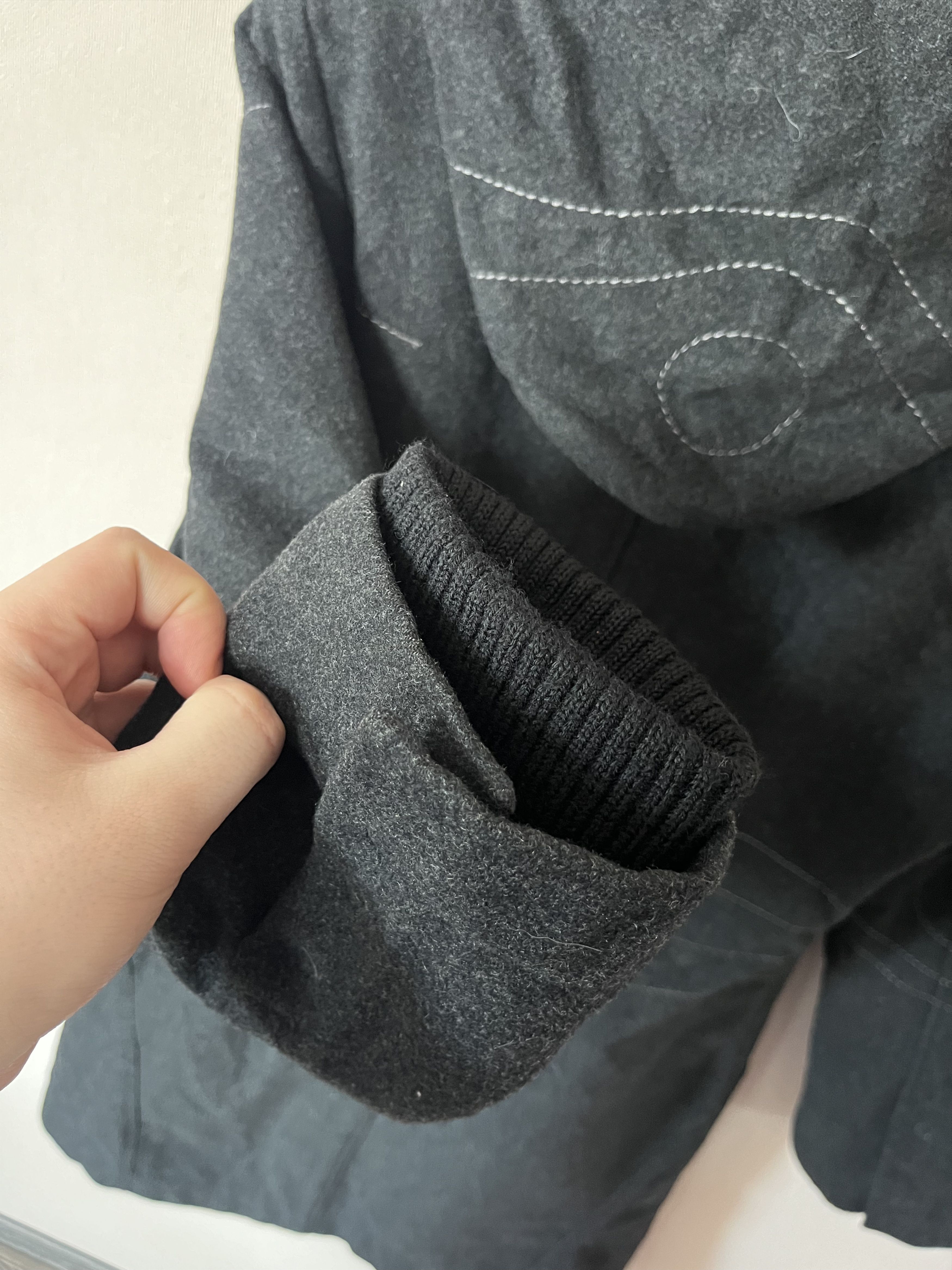 Cop Copine Cop Copine Vintage Wool Long Coat Zip Jacket Gray Lining Wit Size S / US 4 / IT 40 - 7 Thumbnail