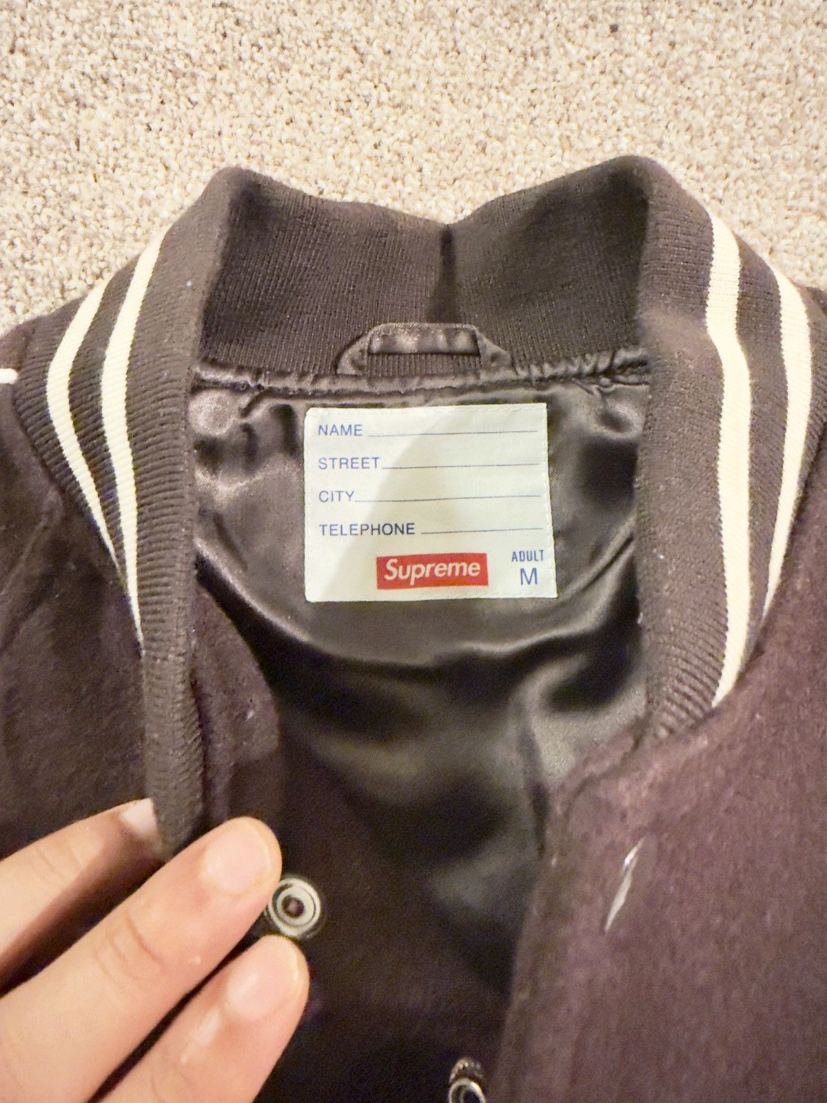 Playboy × Supreme Supreme Playboy Wool Varsity Jacket Size US M / EU 48-50 / 2 - 7 Thumbnail