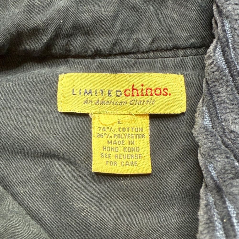 Vintage Vintage 90s Y2K Navy Blue Limited Chinos Zipup Thick Corduro Size US L / EU 52-54 / 3 - 3 Thumbnail