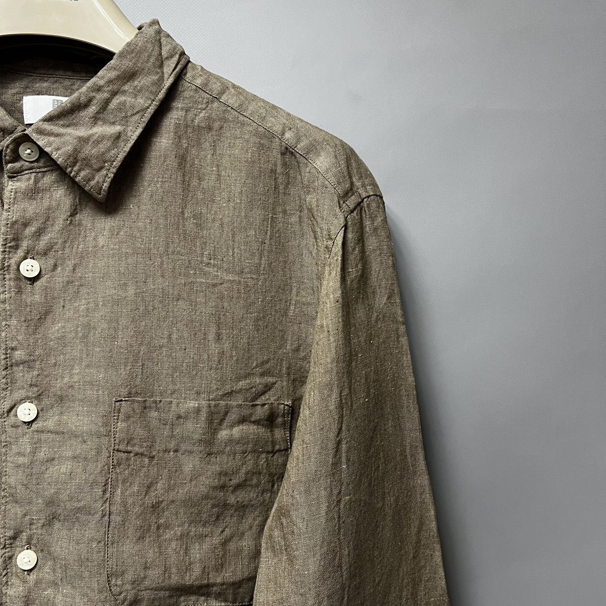 Japanese Brand × Uniqlo Uniqlo 100% Linen Shirt men’s Size US L / EU 52-54 / 3 - 6 Thumbnail