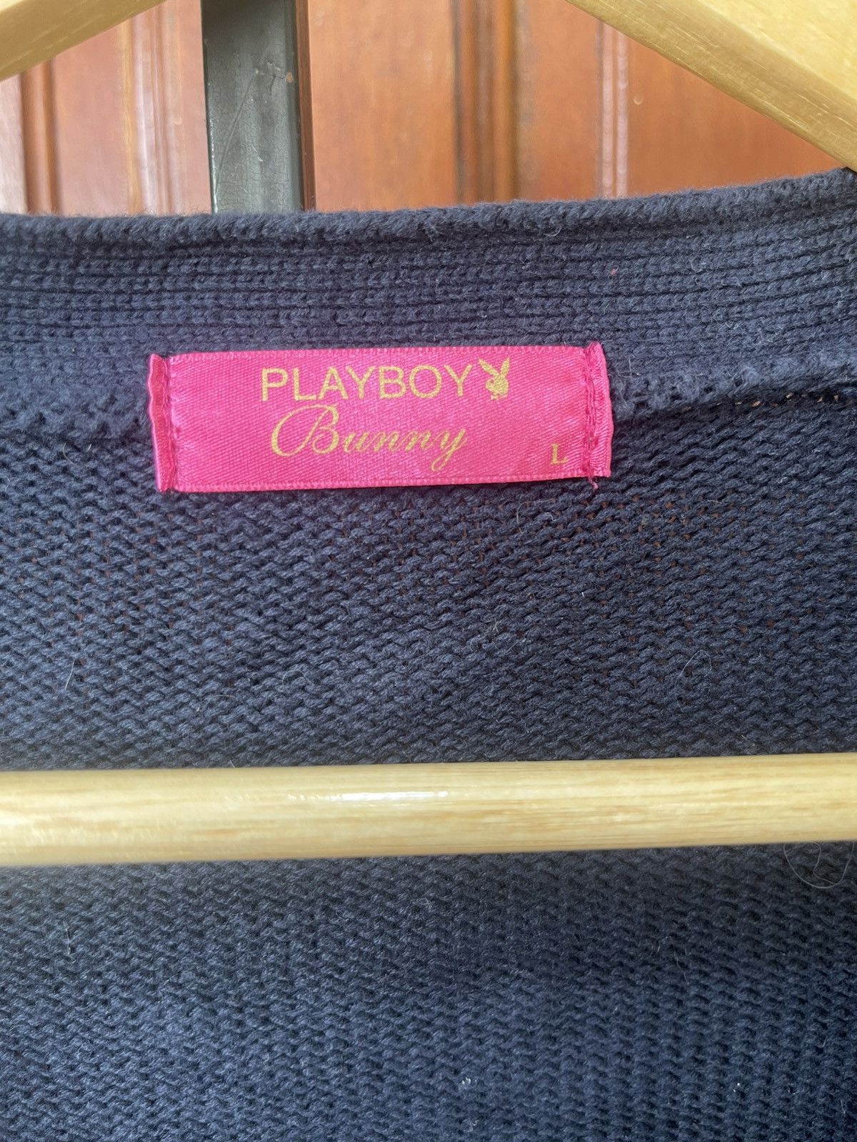 Homespun Knitwear × Playboy Playboy bunny men’s cardigan Size US L / EU 52-54 / 3 - 4 Thumbnail