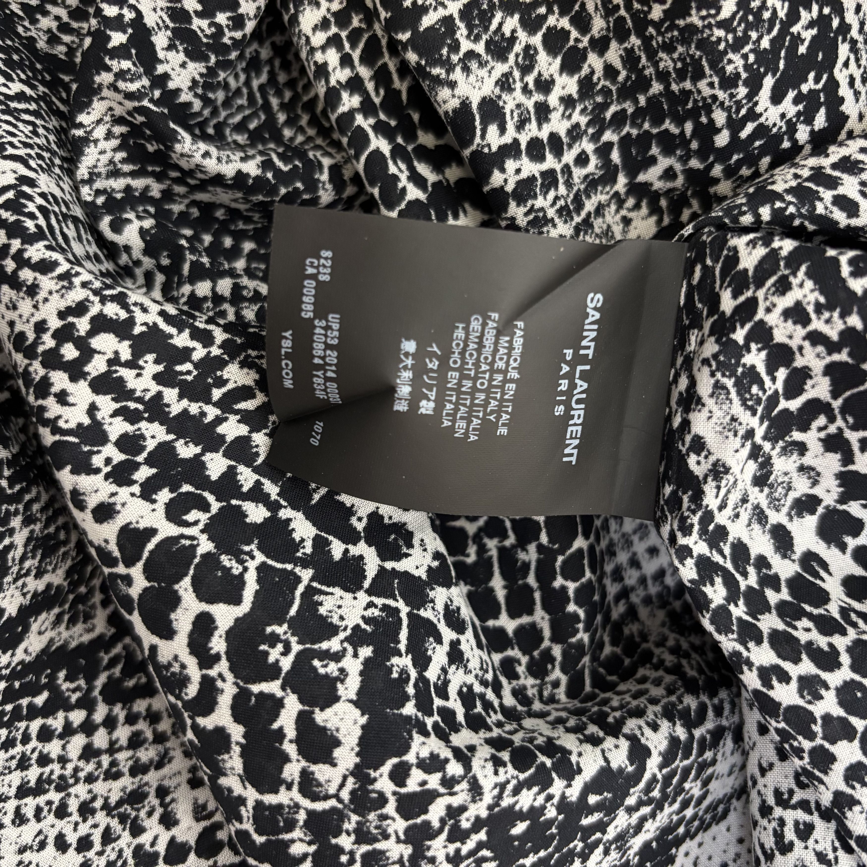 Saint Laurent Paris Saint Laurent Snake Black & White Shirt Size US XL / EU 56 / 4 - 5 Thumbnail