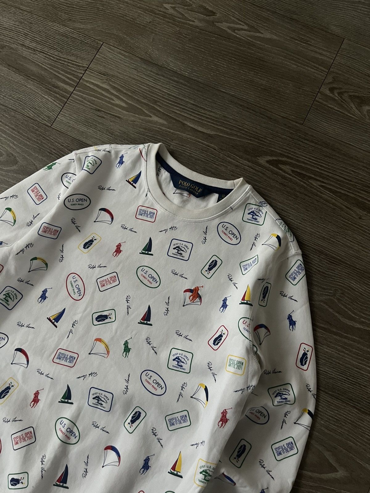 Polo Ralph Lauren × RLX Ralph Lauren ‼️Polo Ralph Lauren New Collection QR Tag Monogram Sweatshirt Size US XS / EU 42 / 0 - 5 Thumbnail