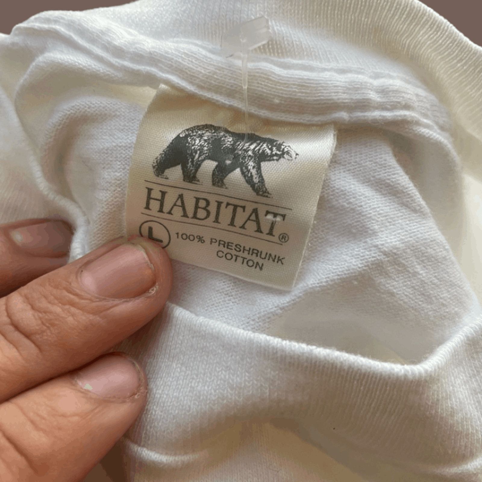 Habitat × Vintage VTG Graphic Tee | Habitat White Pueblo Desert Print Size US L / EU 52-54 / 3 - 2 Thumbnail