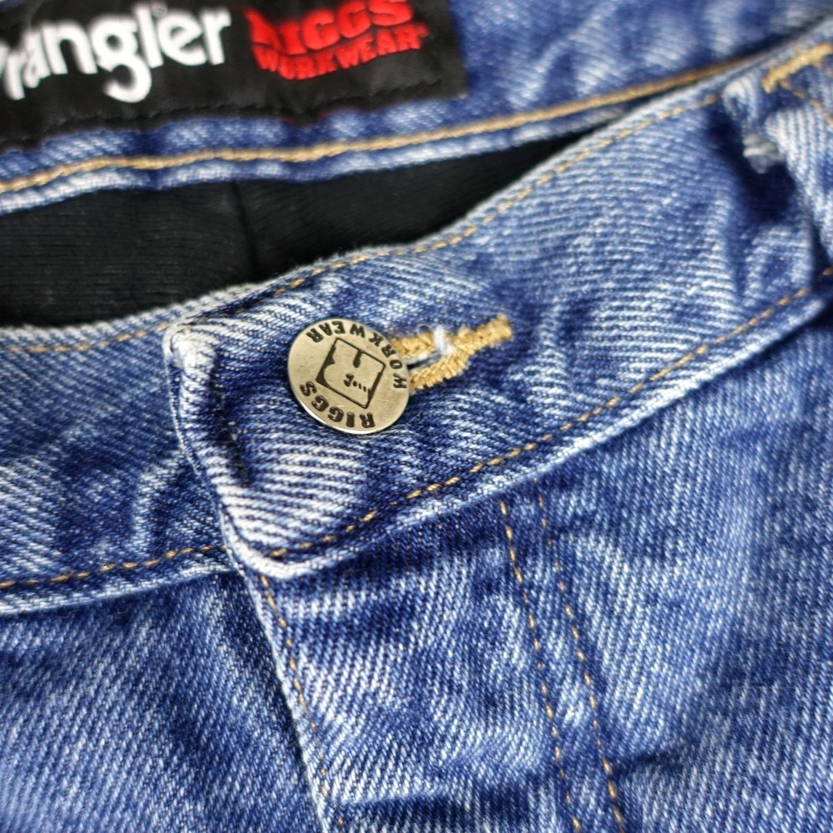 Wrangler Wrangler Riggs Workwear Jeans Mens 36x33 Blue Med Wash Relaxed Lined Insulated Size US 36 / EU 52 - 4 Thumbnail