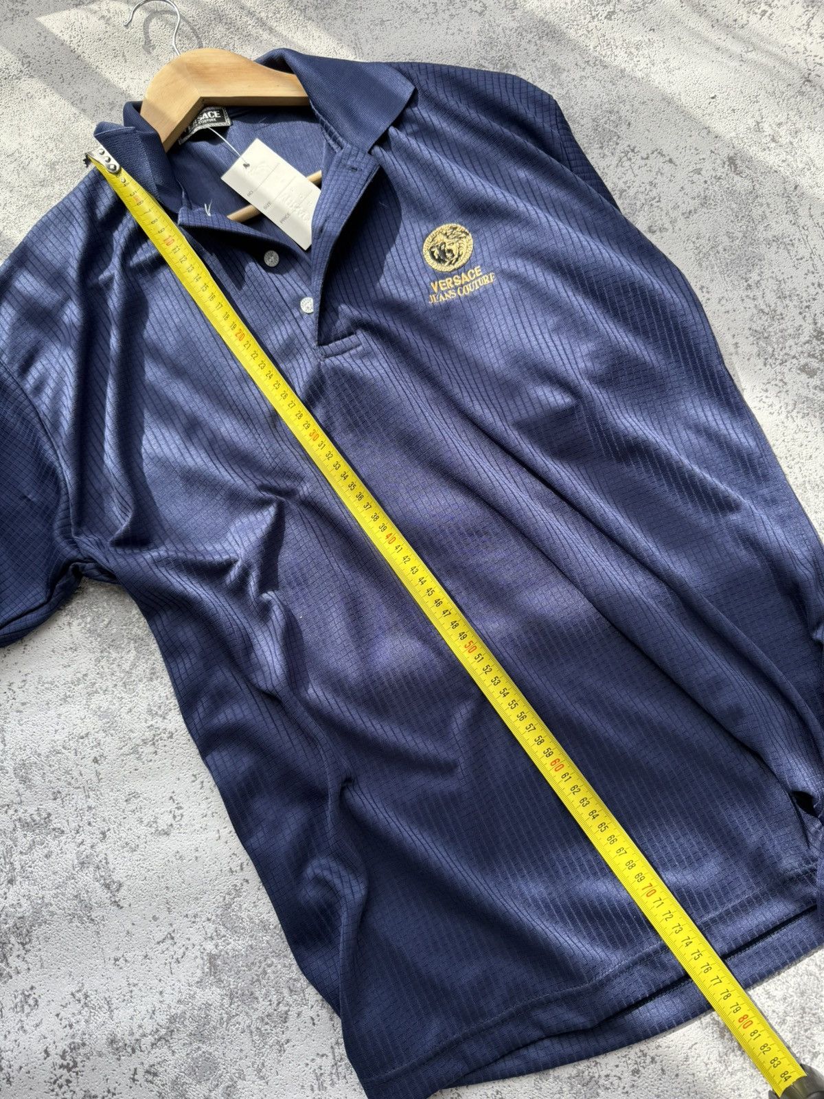 Versace × Versace Jeans Couture × Vintage Vintage 90s Versace Jeans Couture Polo T-Shirt Size US XL / EU 56 / 4 - 8 Thumbnail
