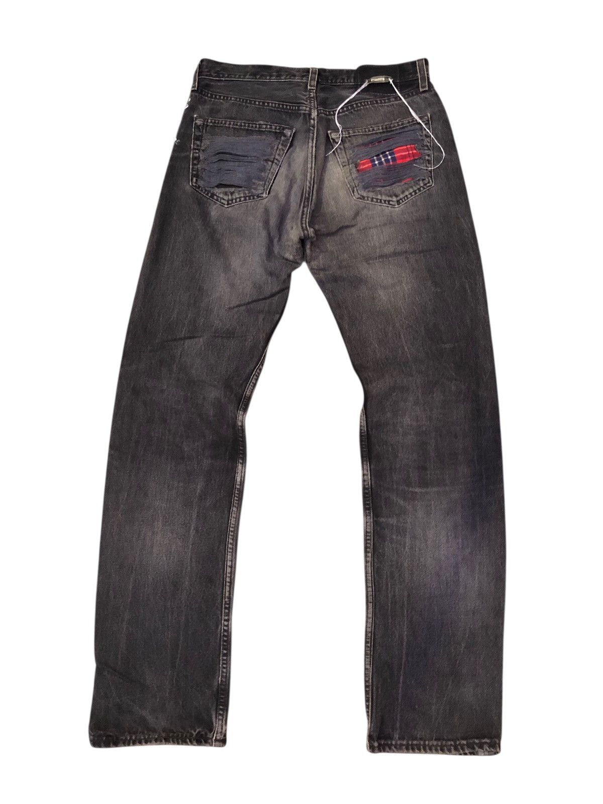 Levi's 🔥Vintage LEVIS x LaTOTALITE Distressed Patchwork 501xx Jeans Size US 32 / EU 48 - 2 Thumbnail
