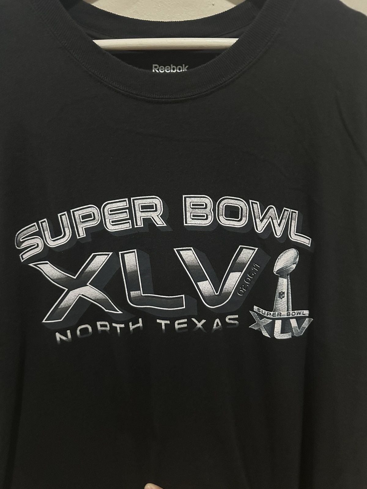 Reebok Super Bowl XLV x Tshirt x Vintage Size US XXL / EU 58 / 5 - 2 Thumbnail