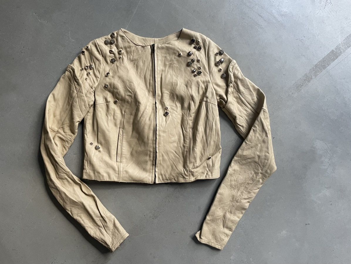 Riccardo Tisci Vintage RICCARDO TISCI leather jacket, archive piece Size S / US 4 / IT 40 - 1 Thumbnail
