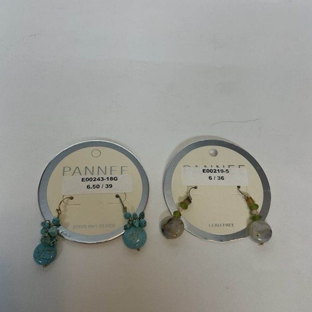 Other Pannee 2 Dangle Drop Bead/Beaded Green Turquoise Earrings Size ONE SIZE - 7 Thumbnail