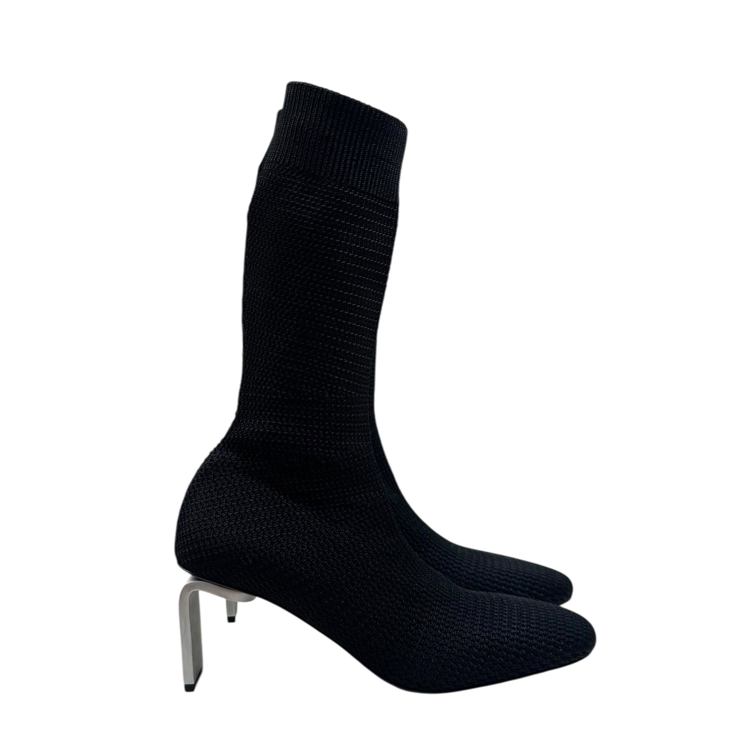 Jil Sander JIL SANDER FW19 Knit Sock Heeled Boots Size US 9 / IT 39 - 8 Thumbnail