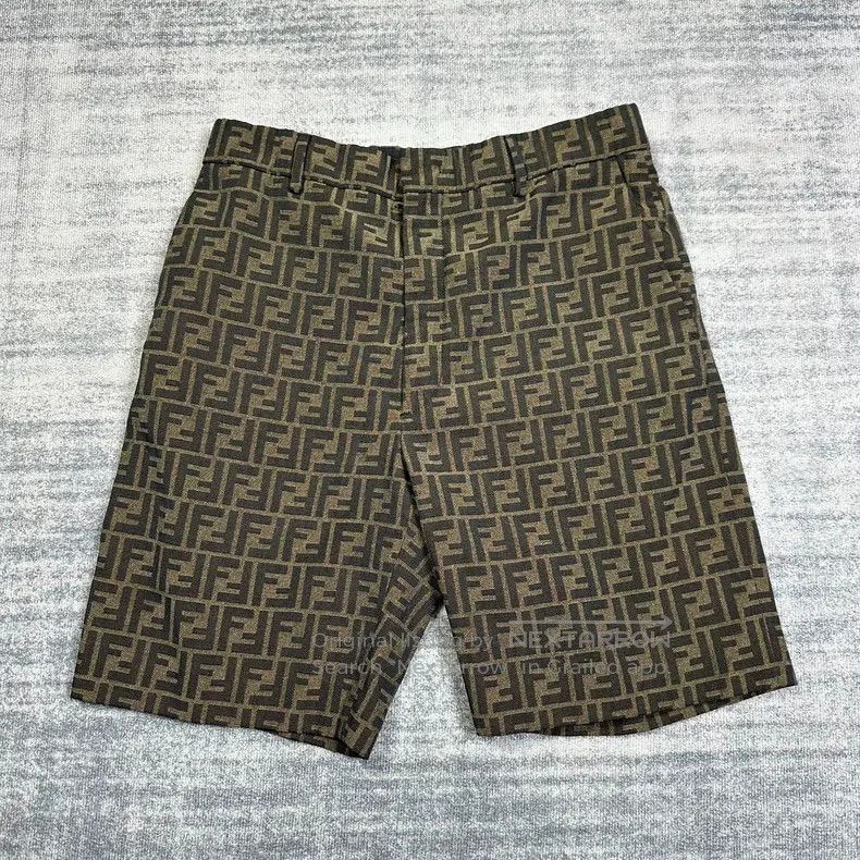 Fendi Fendi Printed Denim Shorts Size US 30 / EU 46 - 1 Thumbnail