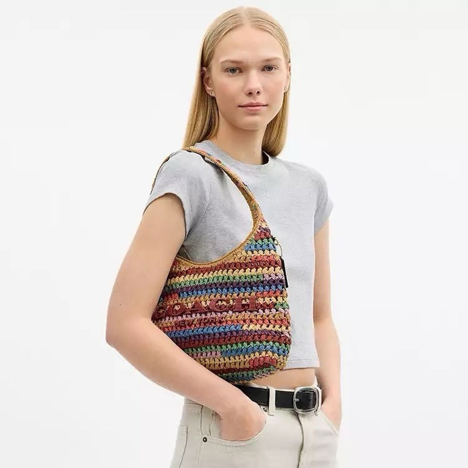 Coach NWT COACH Brooklyn 28 Shoulder Bag CDZ39 Handbag Brass Size ONE SIZE - 6 Thumbnail