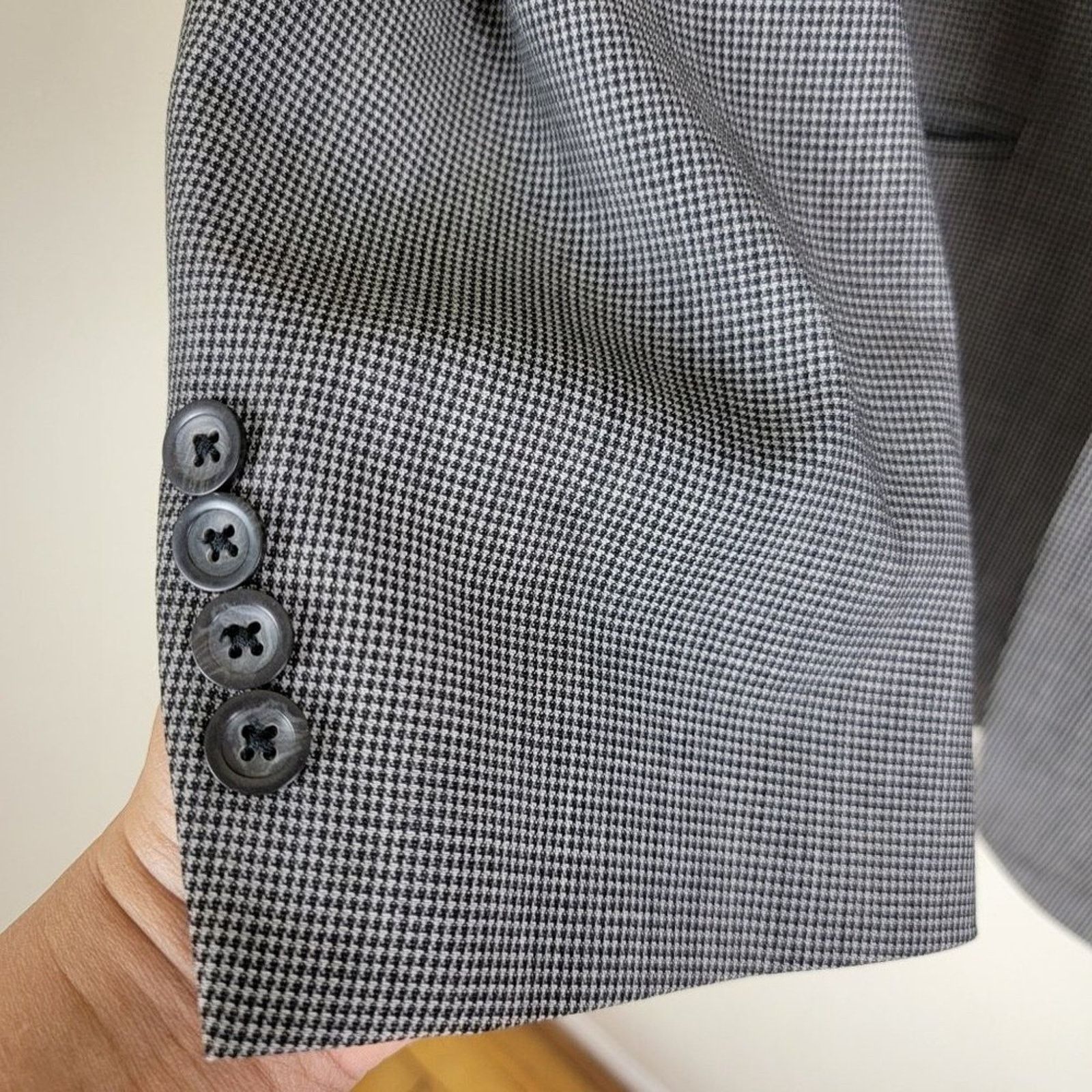 Oscar De La Renta Oscar de la Renta Mens Check Wool Blazer Sportcoat Size 42R - 6 Thumbnail
