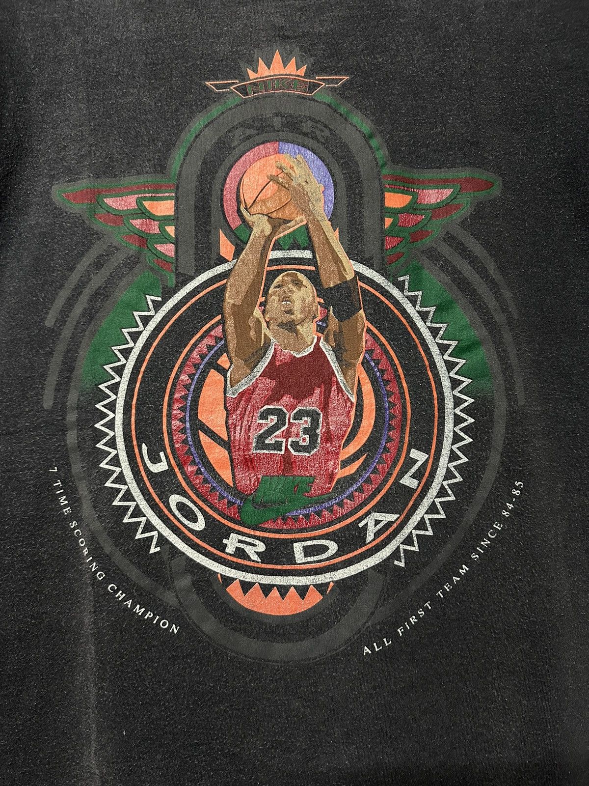 Vintage 90s NBA Nike Air Jordan Sun Faded Tee