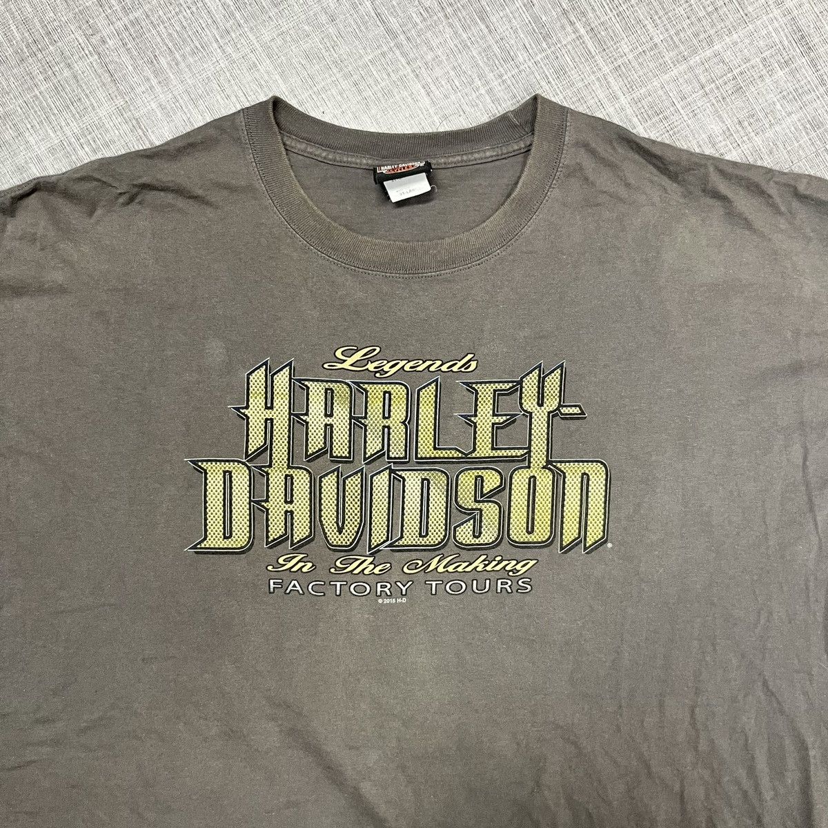 Harley Davidson × Vintage VTG Harley Davidson Vehicle Operations Tee Size US XXL / EU 58 / 5 - 2 Thumbnail