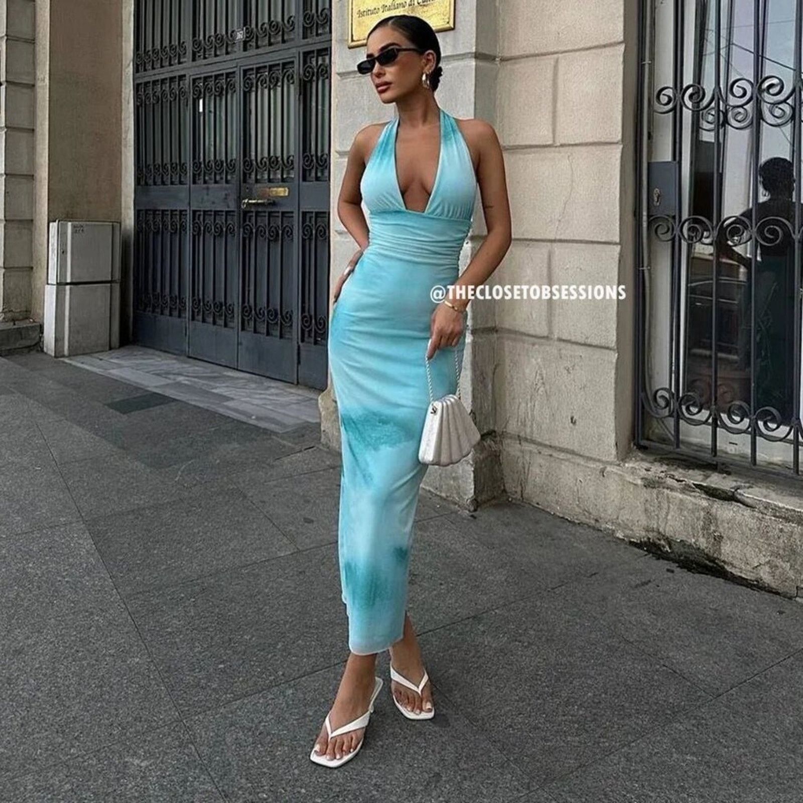 Zara ZARA BLOGGER FAVE!!! Fitted Midi Dress Size L / US 10 / IT 46 - 7 Thumbnail