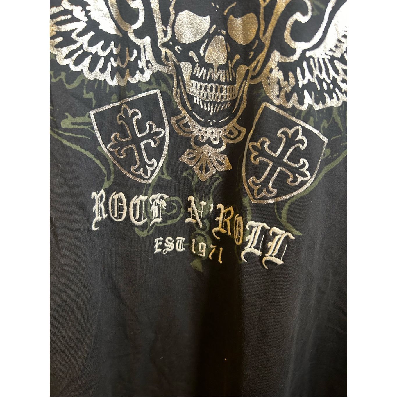 Vintage Vintage Y2K Dragonfly Thermal Embroidered Long Sleeve skull Size US L / EU 52-54 / 3 - 3 Thumbnail
