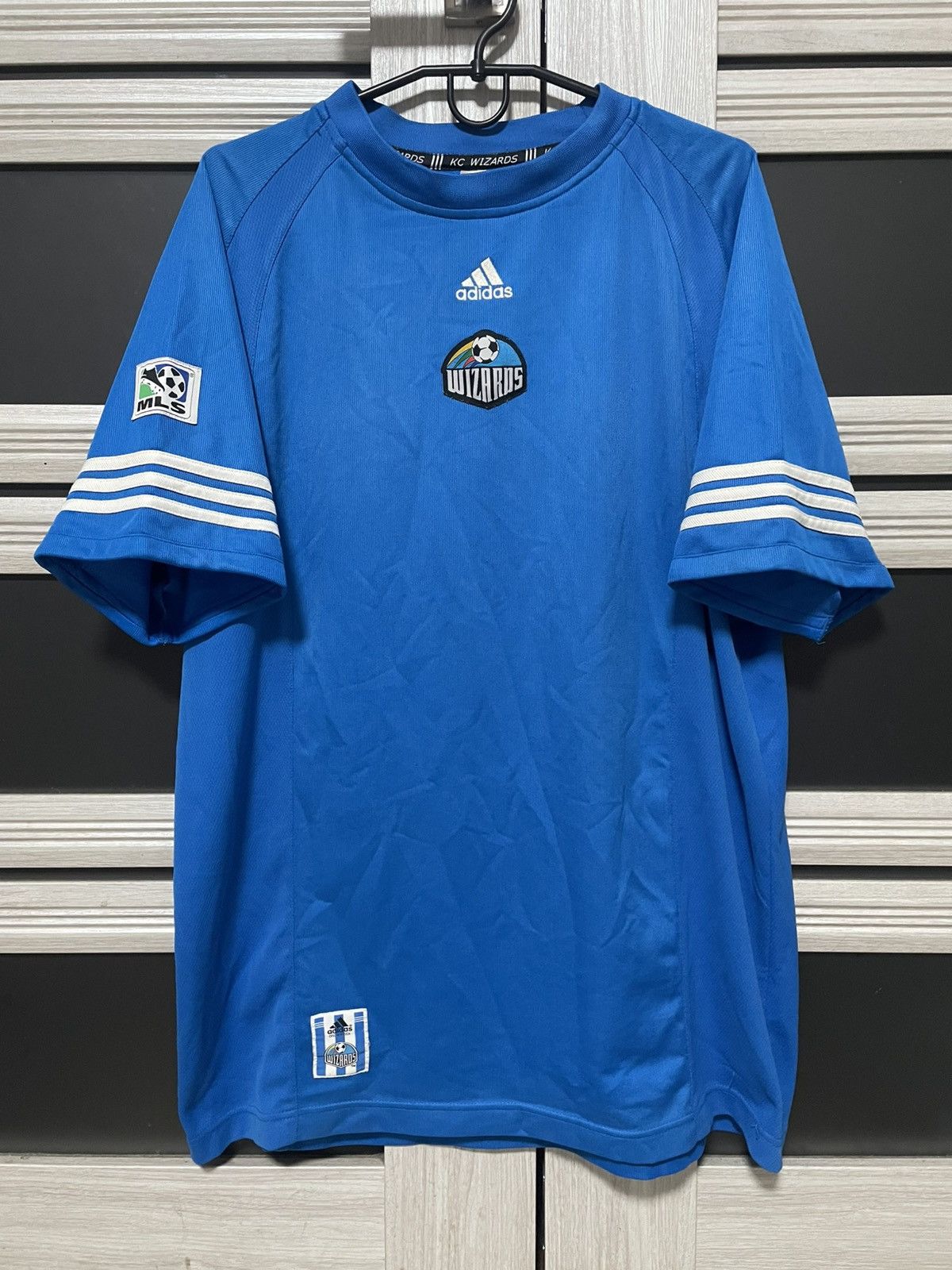 Adidas × Vintage Vintage Adidas Kansas City Wizards 90s Soccer Jersey Size US XL / EU 56 / 4 - 1 Thumbnail