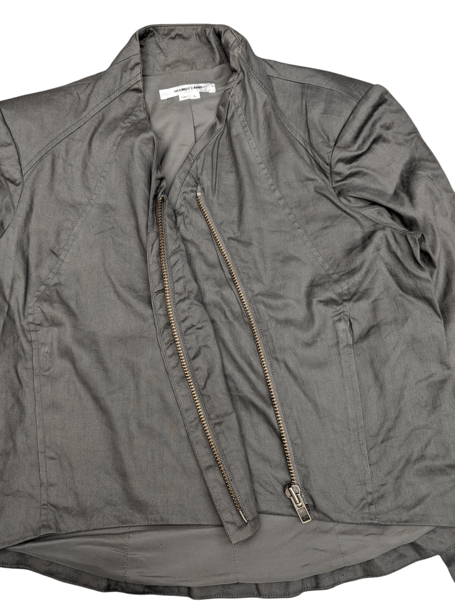 Helmut Lang Helmut Lang Asymmetric Zip Jacket Size L / US 10 / IT 46 - 14 Thumbnail