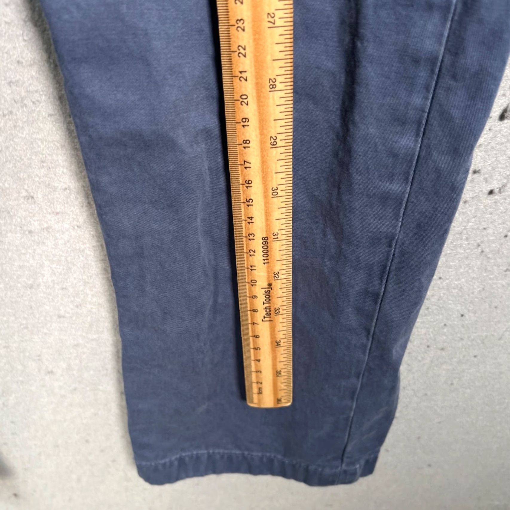 Wallace & Barnes Barnes Wallace & Barnes Mens Pants Chino Straight Leg 32 x 30 Blue Cotton Vintage-Style Jeans? Size US 32 / EU 48 - 7 Thumbnail