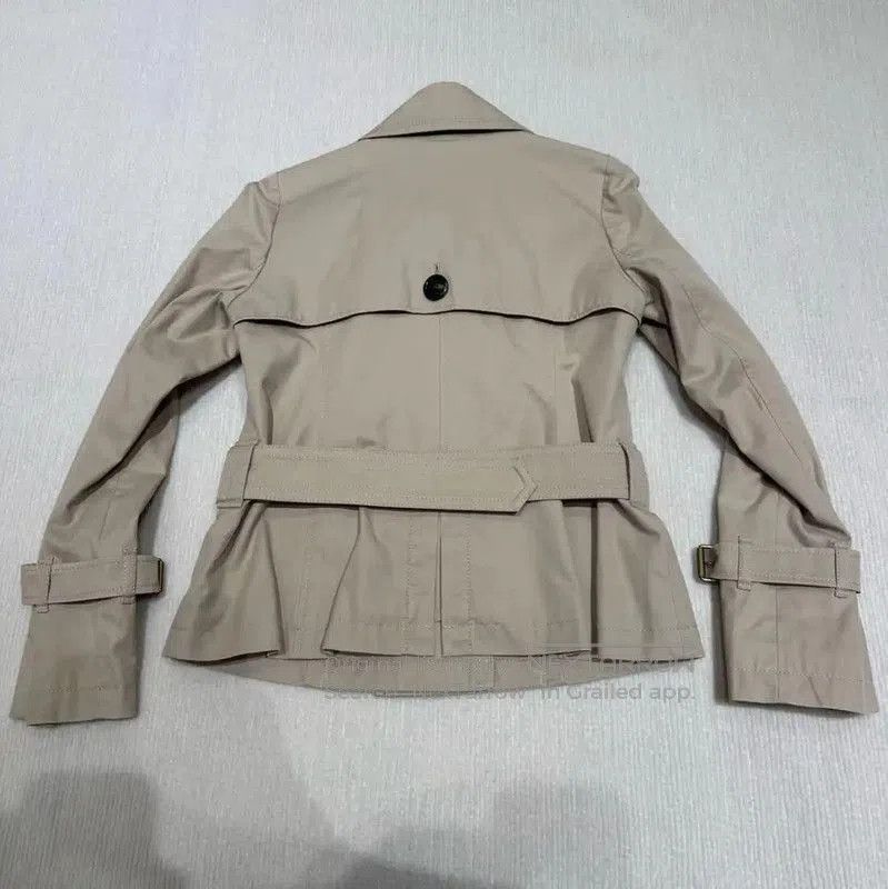 Burberry Burberry Spring Autumn Beige Cotton Short Trench Coat. Size S / US 4 / IT 40 - 2 Thumbnail
