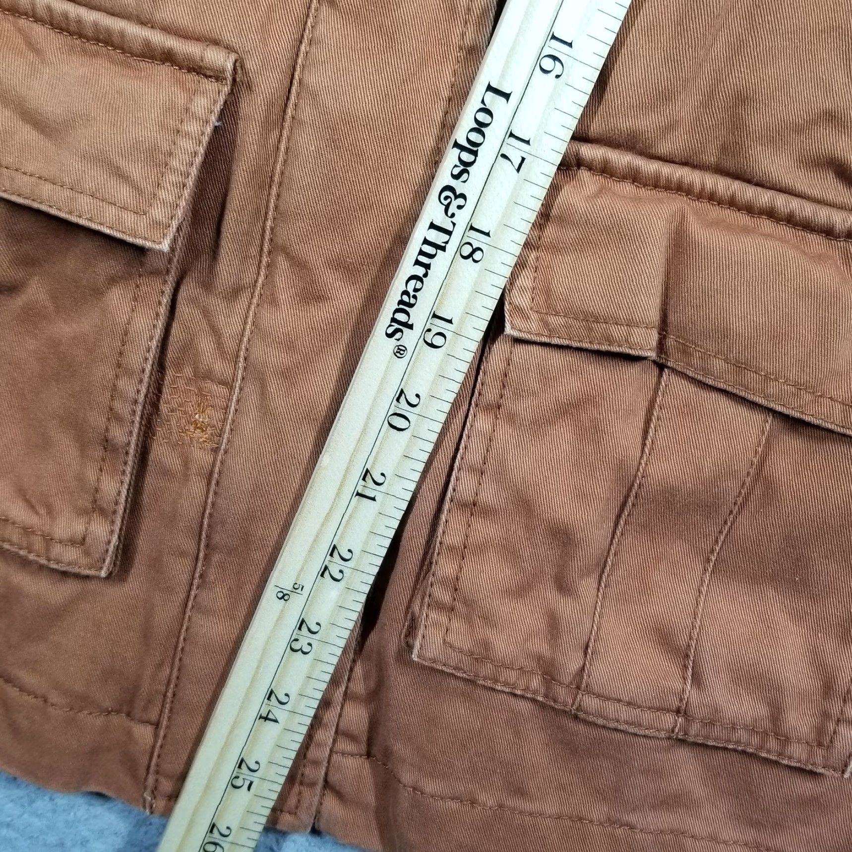 RVCA RVCA Jacket Woman Small Brown Canvas Field Military Utility Pockets Zip Cotton Size S / US 4 / IT 40 - 7 Thumbnail