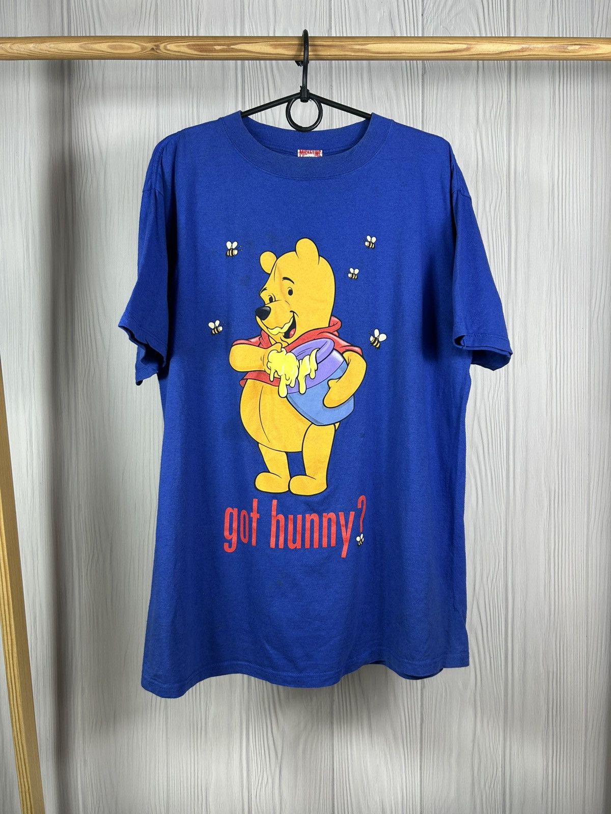 Mickey Inc Rare Vintage Winnie The Pooh Got Hunny? Mickey T-Shirt Sz L Size US L / EU 52-54 / 3 - 1 Thumbnail