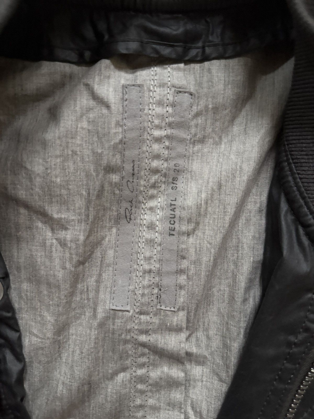 Rick Owens SS20 Tectual Bomber jacket Size US M / EU 48-50 / 2 - 4 Thumbnail