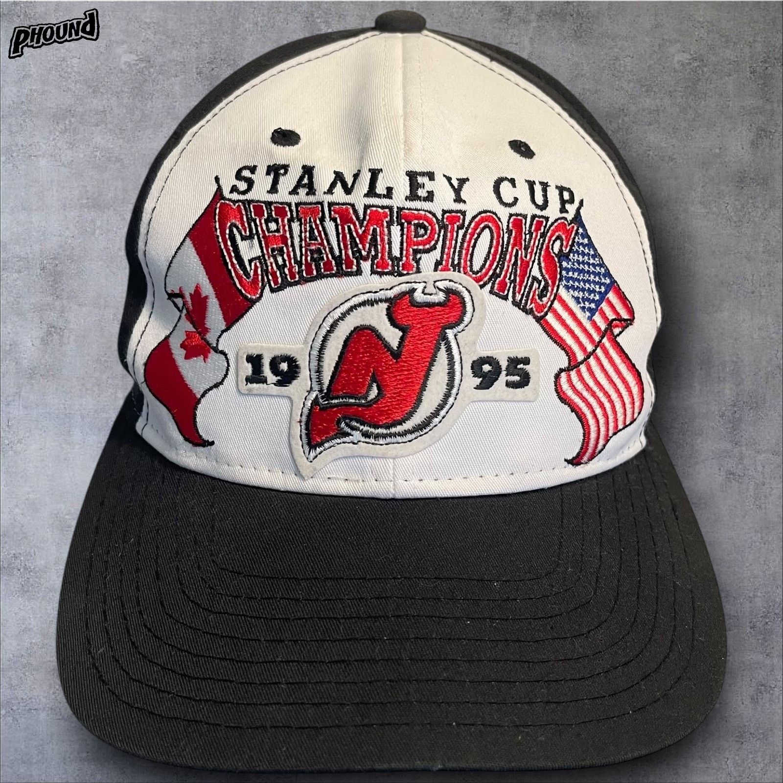Starter Vtg New Jersey Devils Hat Snap Back Stanley Cup Starter 90s Size ONE SIZE - 1 Thumbnail