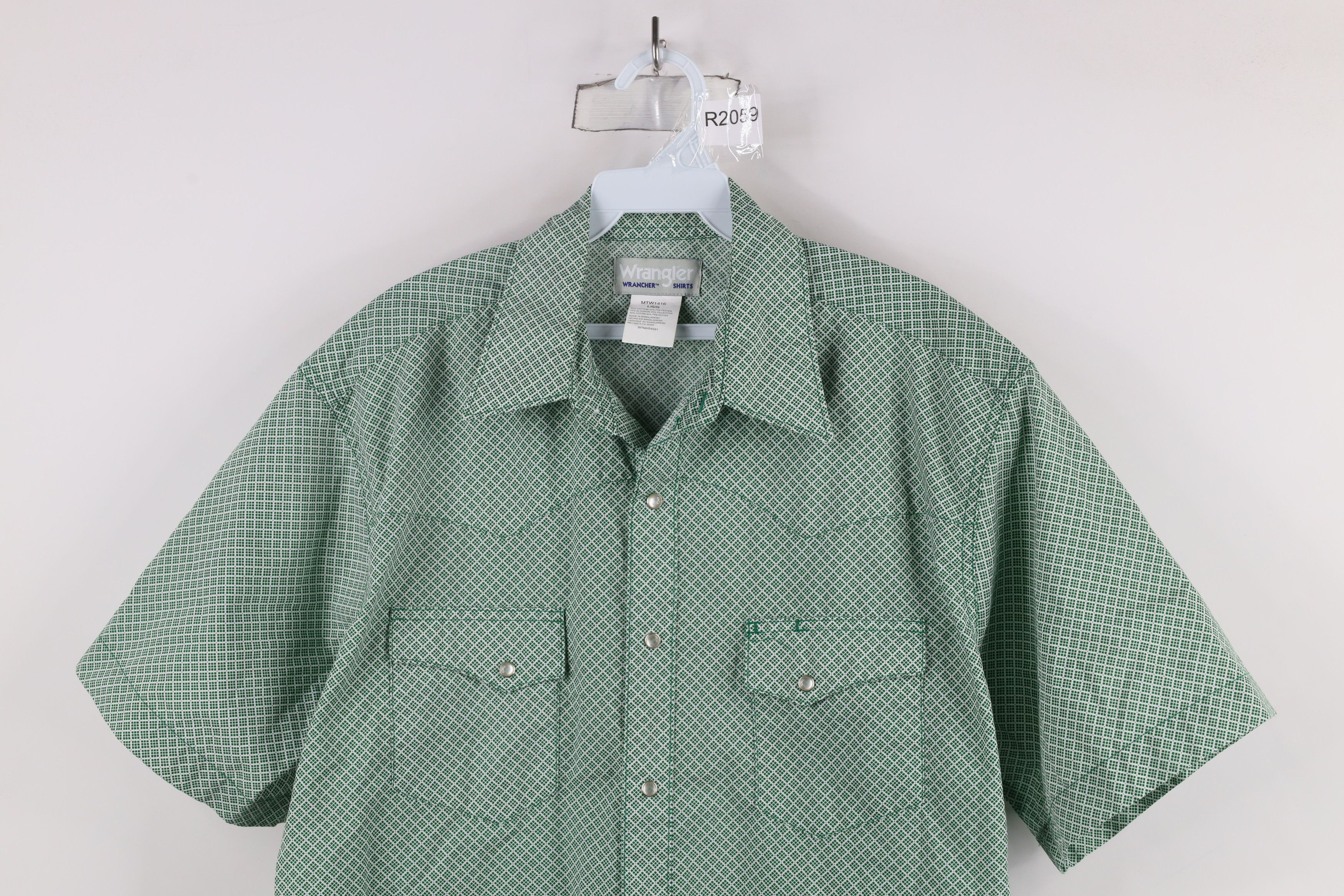 Vintage × Wrangler Vintage Wrangler Western Rodeo Short Sleeve Button Shirt Size US L / EU 52-54 / 3 - 2 Thumbnail
