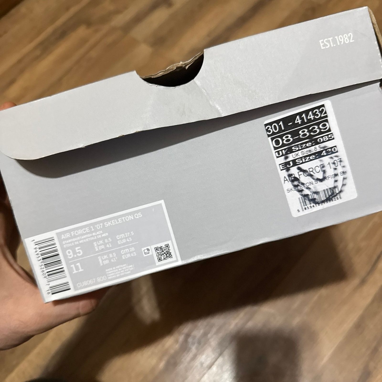 Nike Nike Air Force 1 Low Orange Skeleton Size US 9.5 / EU 42-43 - 9 Thumbnail
