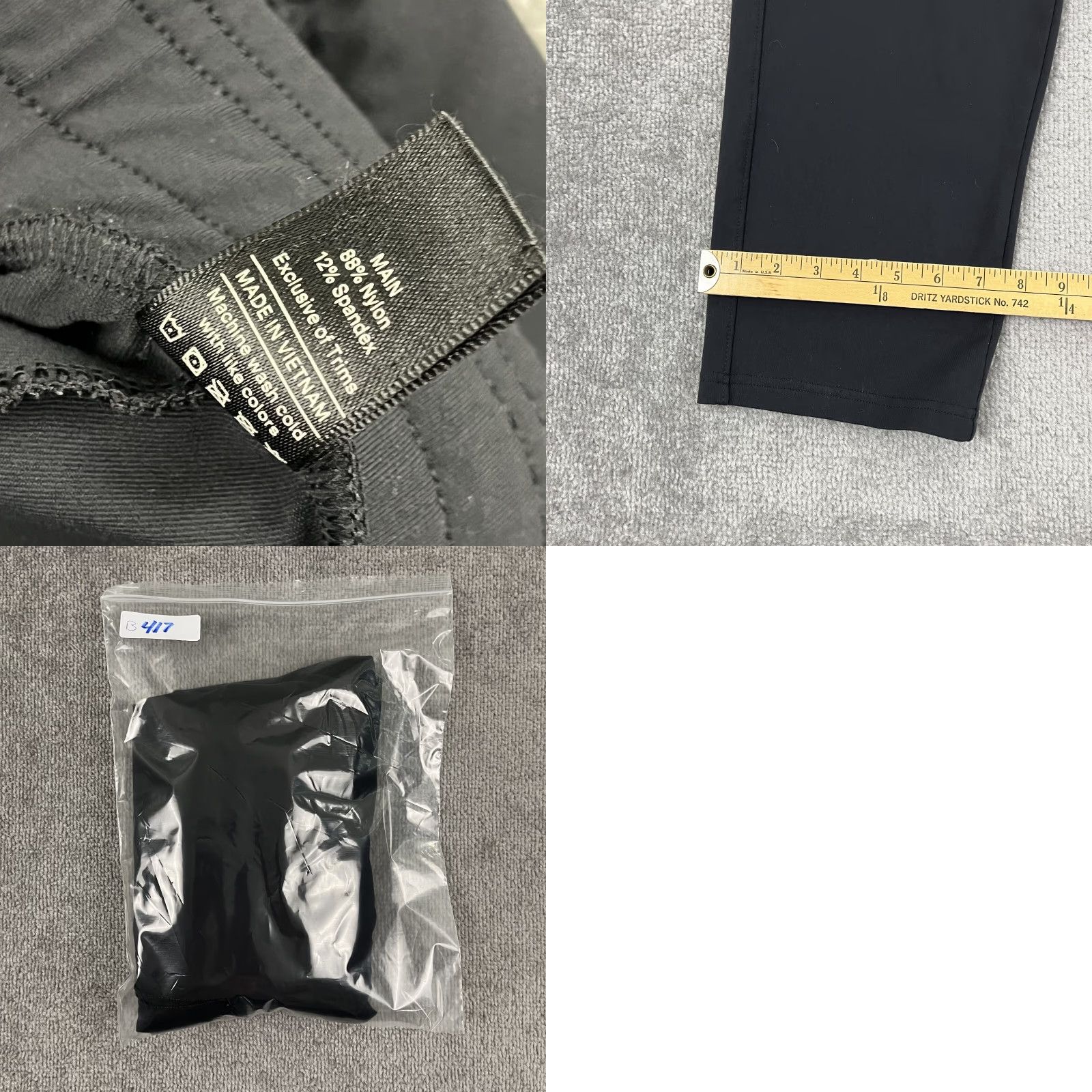 Vintage PUBLIC REC Pants Mens 34 x 30 Black Performance Stretch Travel Athleisure Office Chino Straight 5-Pocket Logo Zipper Athletic Modern Outdoor Mens Size US 34 / EU 50 - 8 Thumbnail